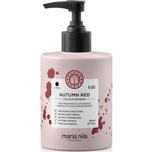 Maria Nila Colour Refresh Autumn Red 6.60 - Masca de Par Nuantatoare 300ml