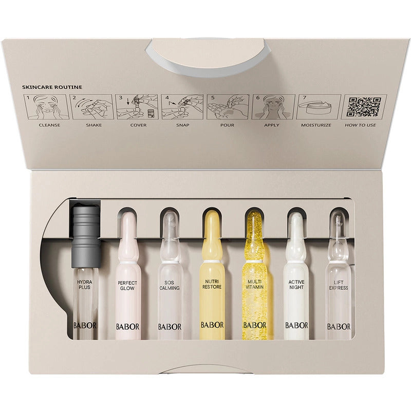 Babor Ampoule Concentrates Perfect Skin 7x2ml - Colecție de Fiole Concentrate pentru Tratament Intensiv de 7Zile pentru Ten Hidratat, Radiant și Ferm - Beauty Lounge