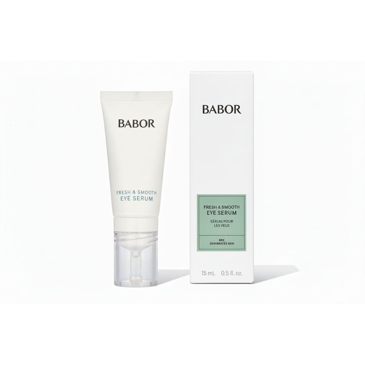 Babor Fresh and Smooth Eye Serum 15ml - Ser pentru Conturul Ochilor cu Acid Hialuronic și Cofeină pentru Hidratare, Cearcăne și Linii Fine - Beauty Lounge