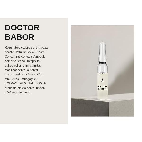 Babor Renewal Serum Concentrate 7x2ml - Fiole Concentrate cu Efect de Întinerire și Reînnoire Celulară pentru Ten Matur - Beauty Lounge