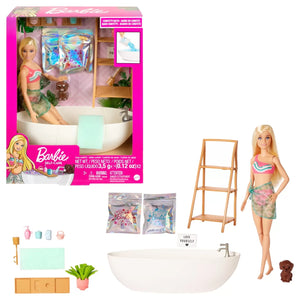 Barbie Set Papusa si Baie cu Confetti