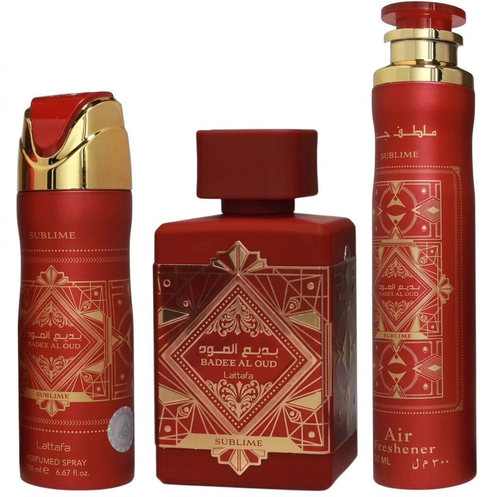 Lattafa Badee Al Oud Sublime - Set Cadou 3 Piese Unisex