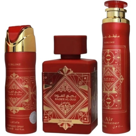 Lattafa Badee Al Oud Sublime - Set Cadou 3 Piese Unisex