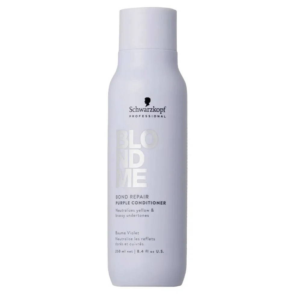 Schwarzkopf BlondMe Bond Repair Purple Conditioner 250ml - Balsam Pentru Neutralizarea Tonurilor Galbene