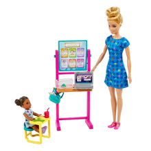 Încarcă imaginea în Galerie, Barbie Cariere Set Mobilier cu Papusa Blonda Profesoara
