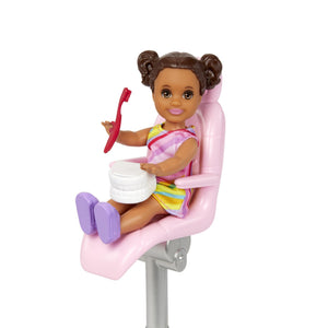 Barbie Cariere Set Mobilier cu Papusa Doctor Stomatolog Blonda