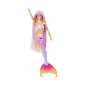 Barbie Color Change Papusa Sirena cu Par Roz