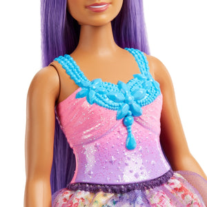 Barbie Dreamtopia Papusa Printesa cu Par Mov