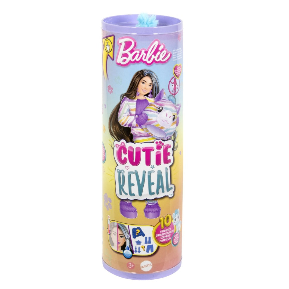 Barbie Papusa Cutie Reveal Zebra 33cm