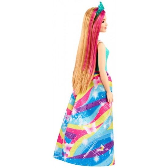 Barbie Papusa Printesa Dreamtopia cu Coronita Albastra 33cm