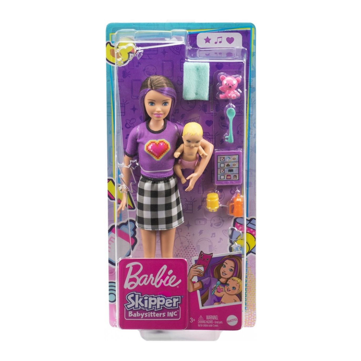 Barbie Papusa Skipper First Jobs Babysitter Papusa Satena 33cm