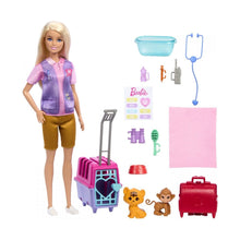 Încarcă imaginea în Galerie, Barbie You Can Be Set Papusa cu Doua Animalute din Jungla
