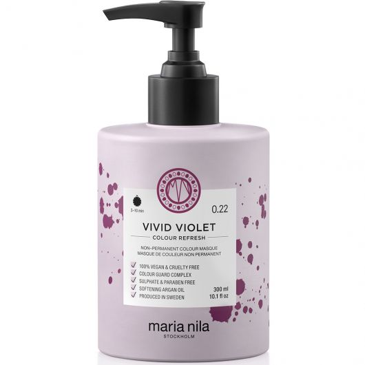 Maria Nila Colour Refresh Vivid Violet 0.22 - Masca de Par Nuantatoare 300ml - Beauty Lounge