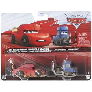 Cars 3 Set 2 Masinute Metalice Cave Fulger Mcqueen si Pitstoposaurus