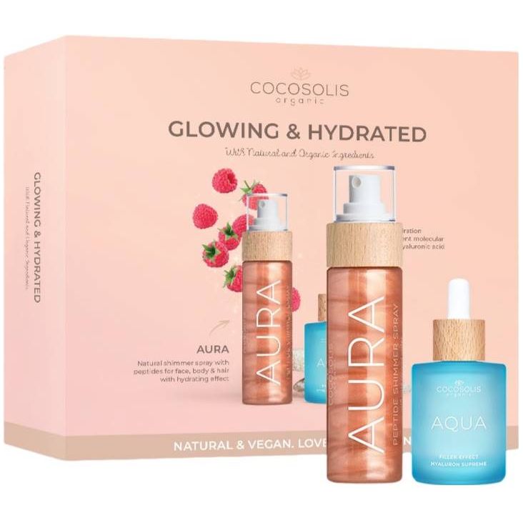 Cocosolis Glowing and Hydrated Set - Aqua Filler-Effect 50ml si Aura Spray 100ml