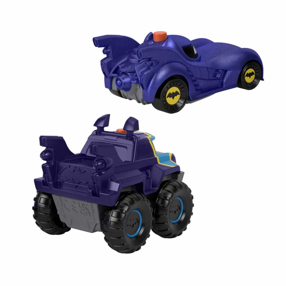 Fisher Price Batwheels Set 2 Masinute cu Lumini Redbird si Batwing Albastru