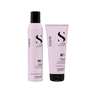 Set Alfaparf Semi di Lino - Fixativ 300ml si Crema Pentru Styling 200ml