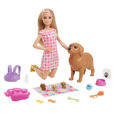 Încarcă imaginea în Galerie, Barbie Set Papusa si Catelusii
