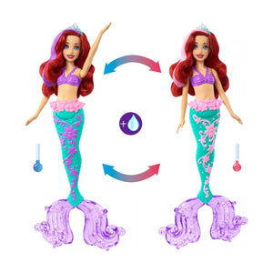 Disney Princess Papusa Ariel cu culori Schimbatoare