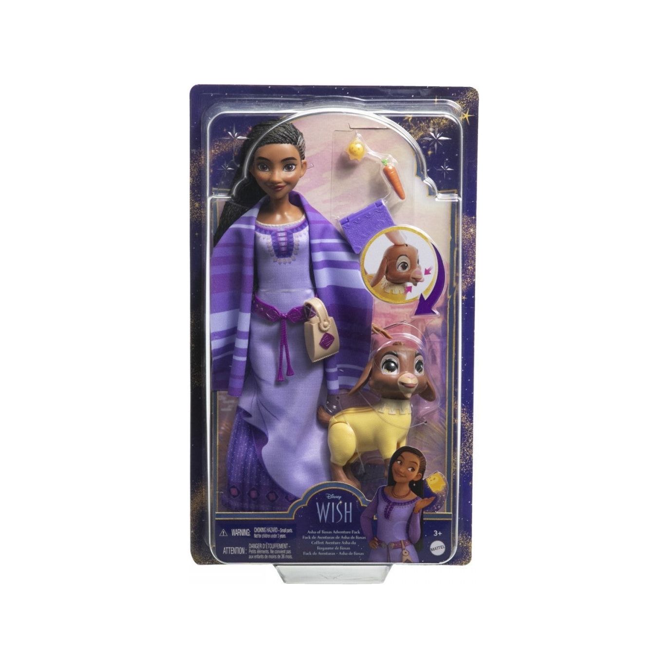 Disney Wish Set Papusa Asha cu Accesorii 33cm
