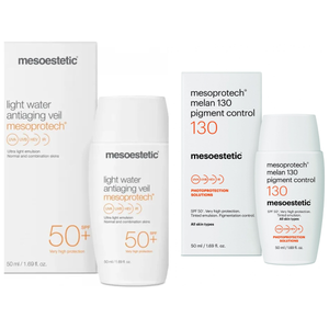 Set Mesoestetic - Protectie Solara SPF 130 50ml si Antiaging Veil SPF 50+ 50ml