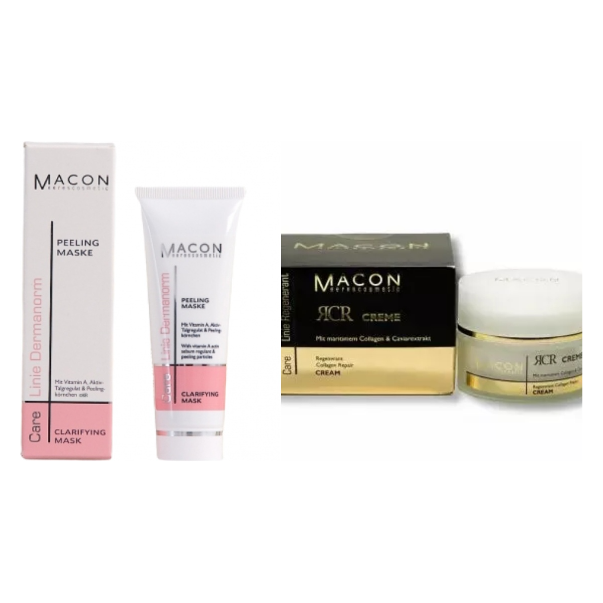 Set Macon - Collagen Repair Crema 50ml si Masca Peeling Dermanorm 50ml - Beauty Lounge