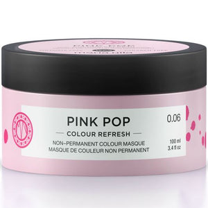 Maria Nila Colour Refresh Pink Pop 0.06 - Masca de Par Nuantatoare 100ml