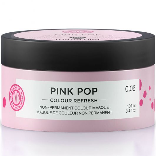 Maria Nila Colour Refresh Pink Pop 0.06 - Masca de Par Nuantatoare 100ml