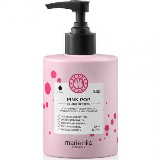 Maria Nila Colour Refresh Pink Pop 0.06 300ml - Masca de Par Nuantatoare