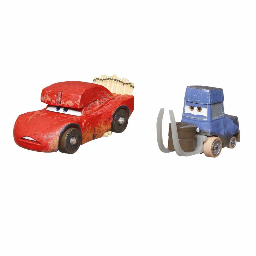 Cars 3 Set 2 Masinute Metalice Cave Fulger Mcqueen si Pitstoposaurus