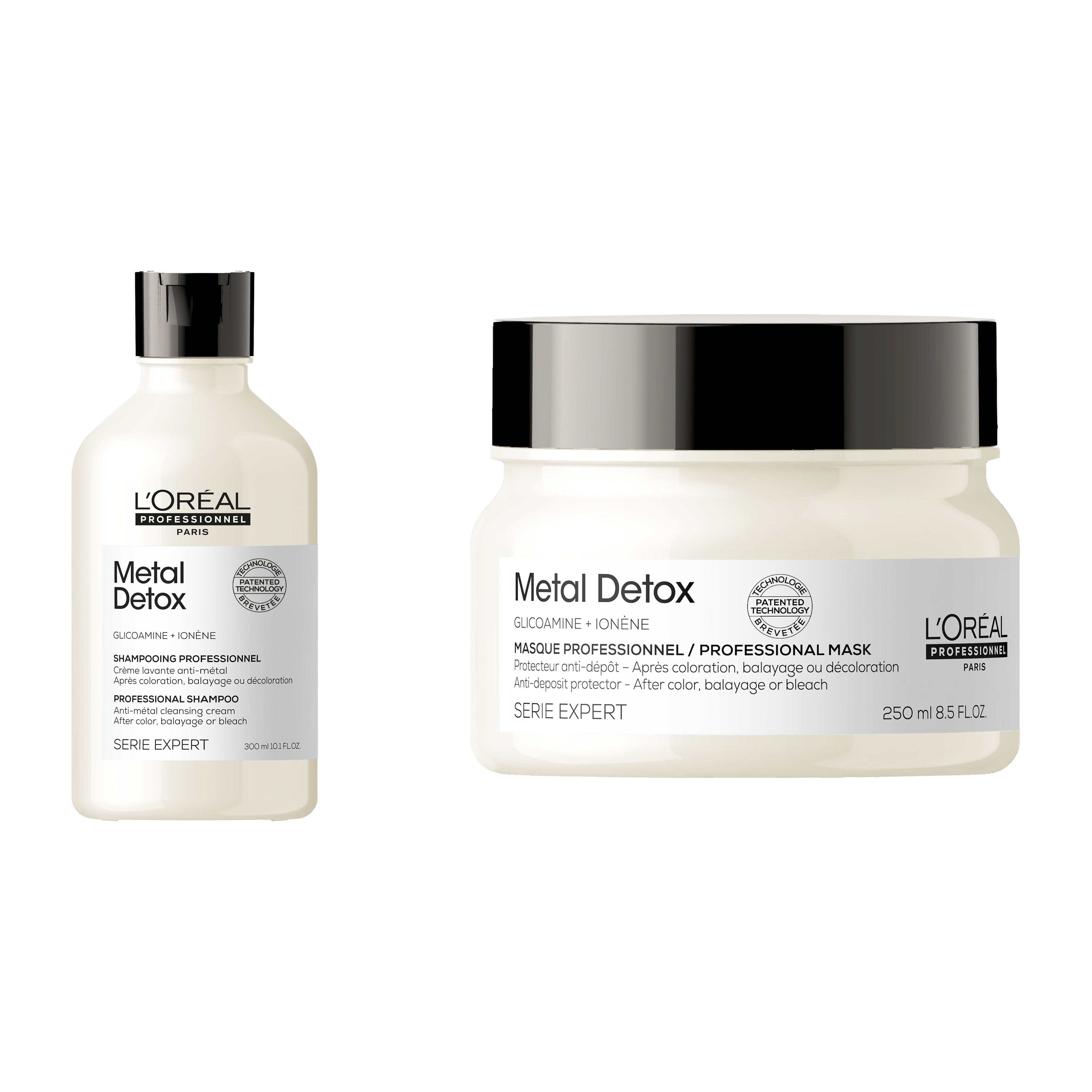 Set L'Oreal Professionnel Metal Detox - Sampon-crema 300ml si Masca 250ml - Beauty Lounge
