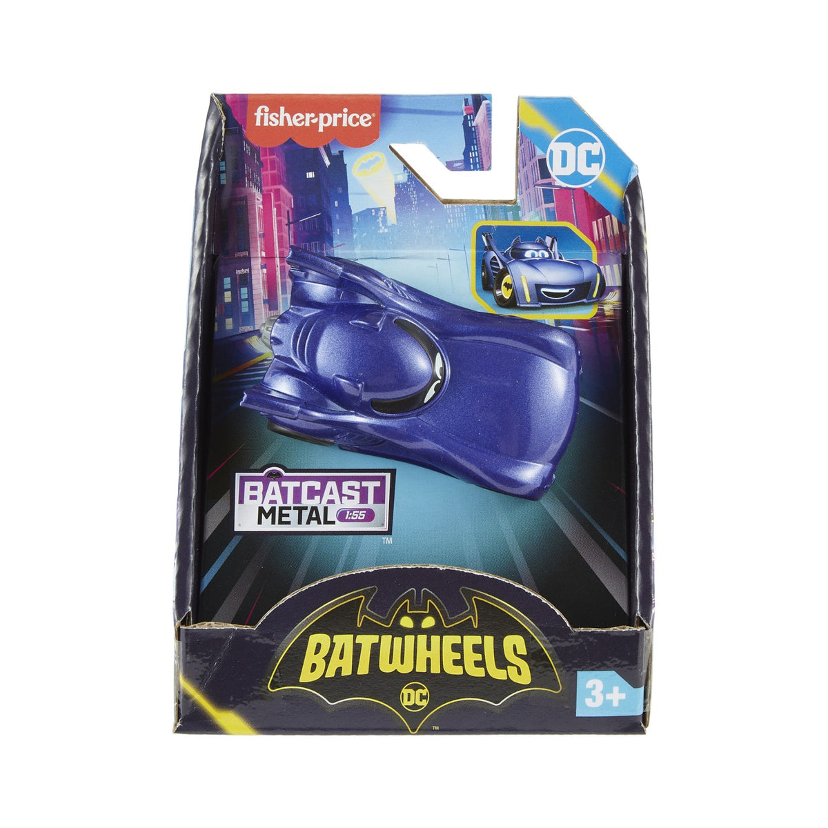 Fisher Price Batwheels Masinuta Metalica Batmobile New