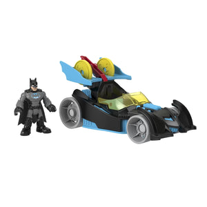 Fisher Price Imaginext DC Super Friends Vehicul cu Figurina Batman cu Costum Gri