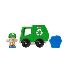 Încarcă imaginea în Galerie, Fisher Price Little People Vehicul Camion Reciclare 10cm
