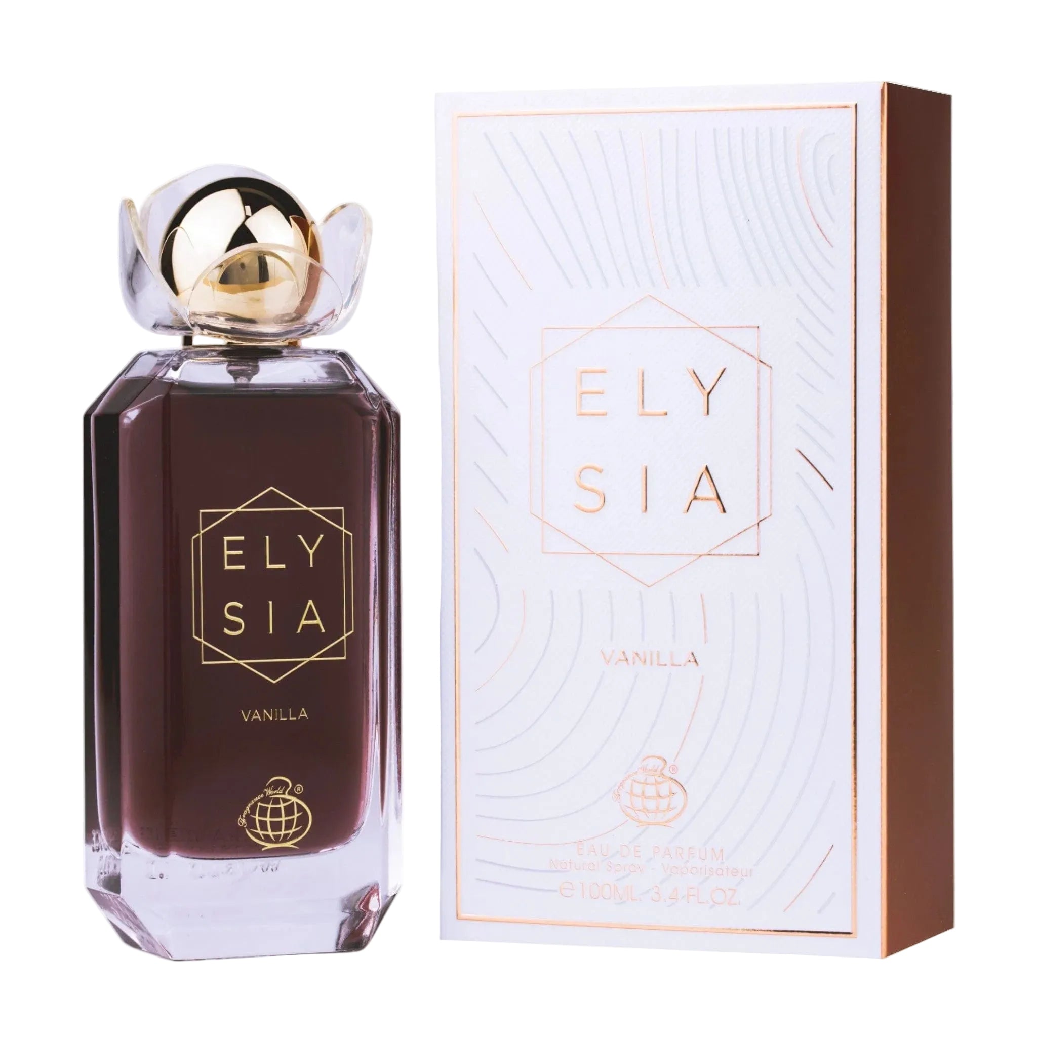Fragrance World Elysia Vanilla 100ml - Apa de Parfum Pentru Femei Vanilat-Gurmand