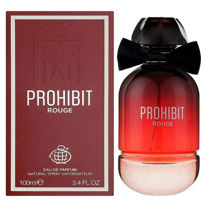 Fragrance World Prohibit Rouge 100ml - Apa de Parfum Pentru Femei