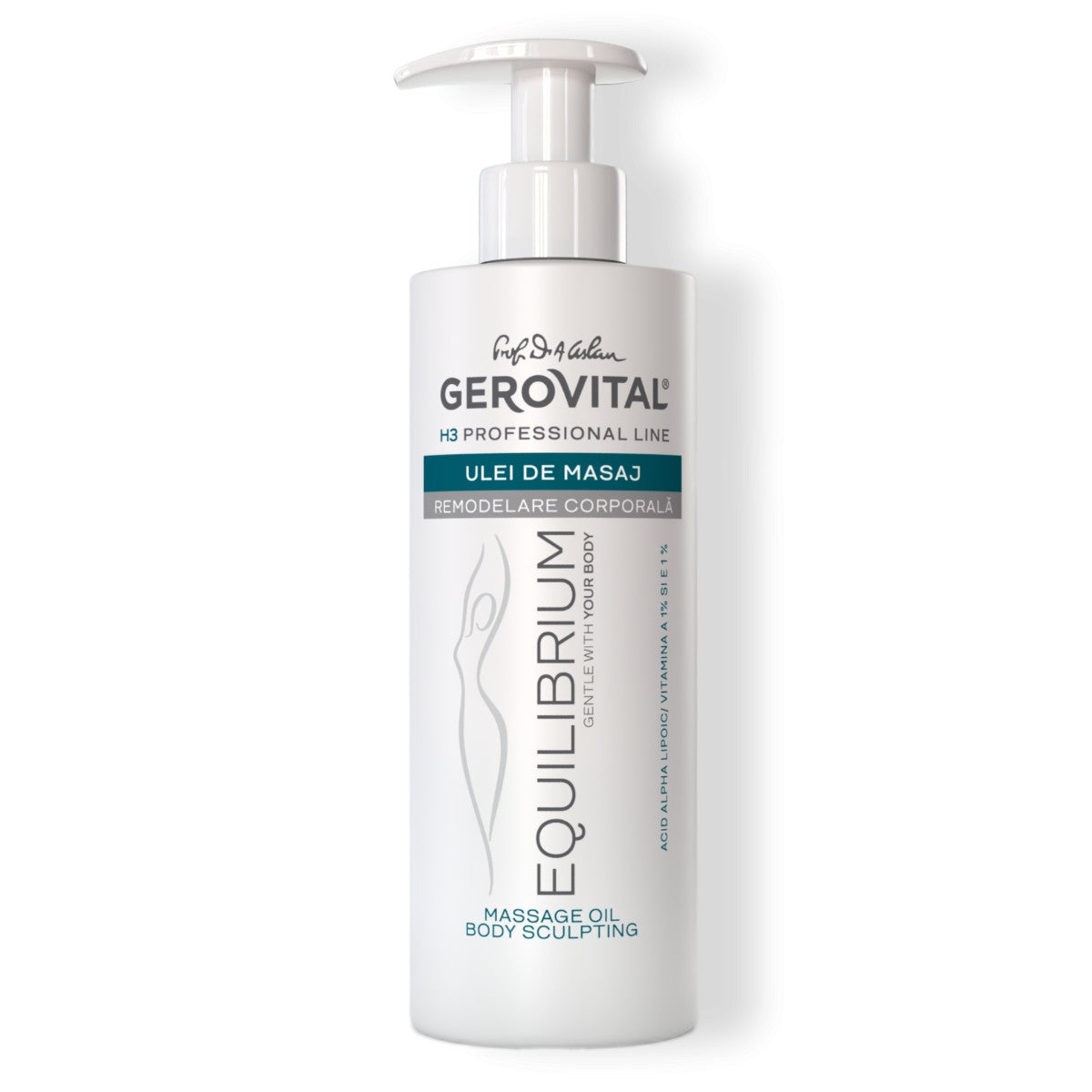 Gerovital H3 Equilibrium 400ml - Ulei De Masaj Remodelare Corporala