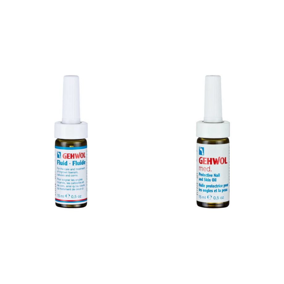 Set Gehwol - Solutie Gehwol Fluid 15ml si Ulei Gehwol Med 15ml