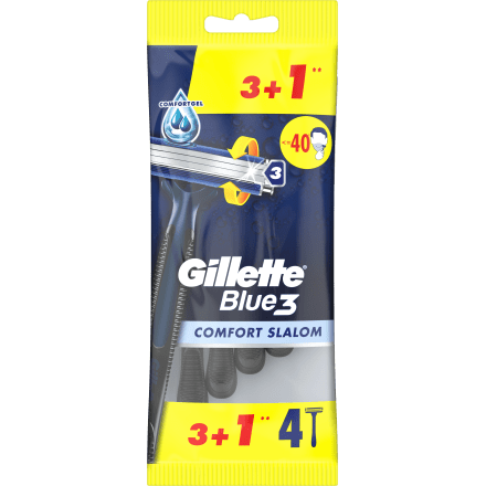 Gillette Blue3 Comfort Slalom - Aparat de Ras 4 buc - Beauty Lounge