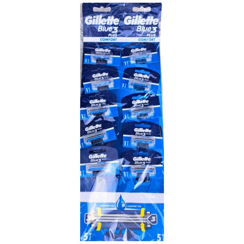 Gillette Blue3 Plus Comfort - Aparat de Ras 10 buc