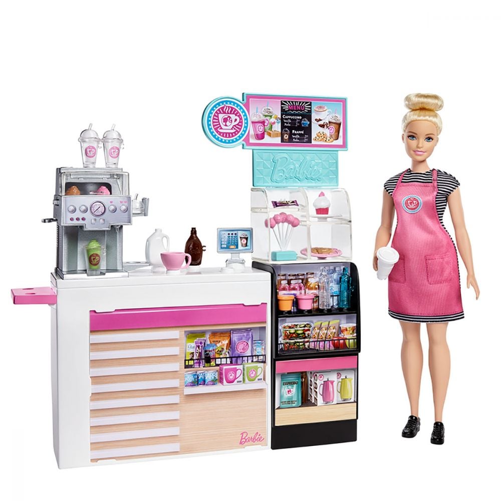 Barbie Set Cafenea cu 20 de Accesorii