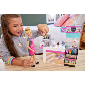 Barbie Set Cafenea cu 20 de Accesorii