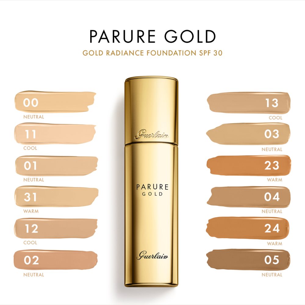 Guerlain Parure Gold Fluid Fluid Foundation 00 Beige 30ml - Fond de Ten