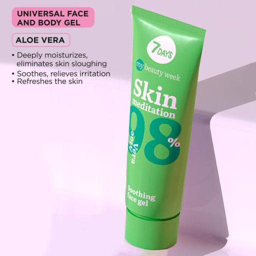 7DAYS Gel Facial My Beauty Week Skin Meditation Calmant 80ml - Calmeaza Inflamatiile
