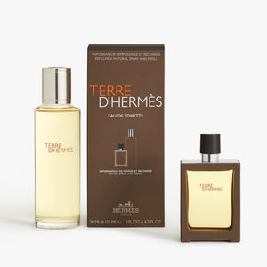 Hermes Terre D'Hermes Set Eau de Toilette 30ml si 125ml Refill - Set Pentru Barbati