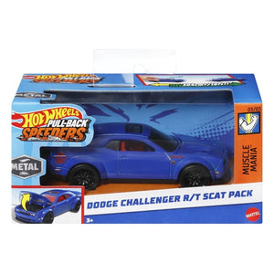 Hot Wheels Masinuta Metalica cu Sistem Pull Back Dodge Challenger R/T Skat Pack