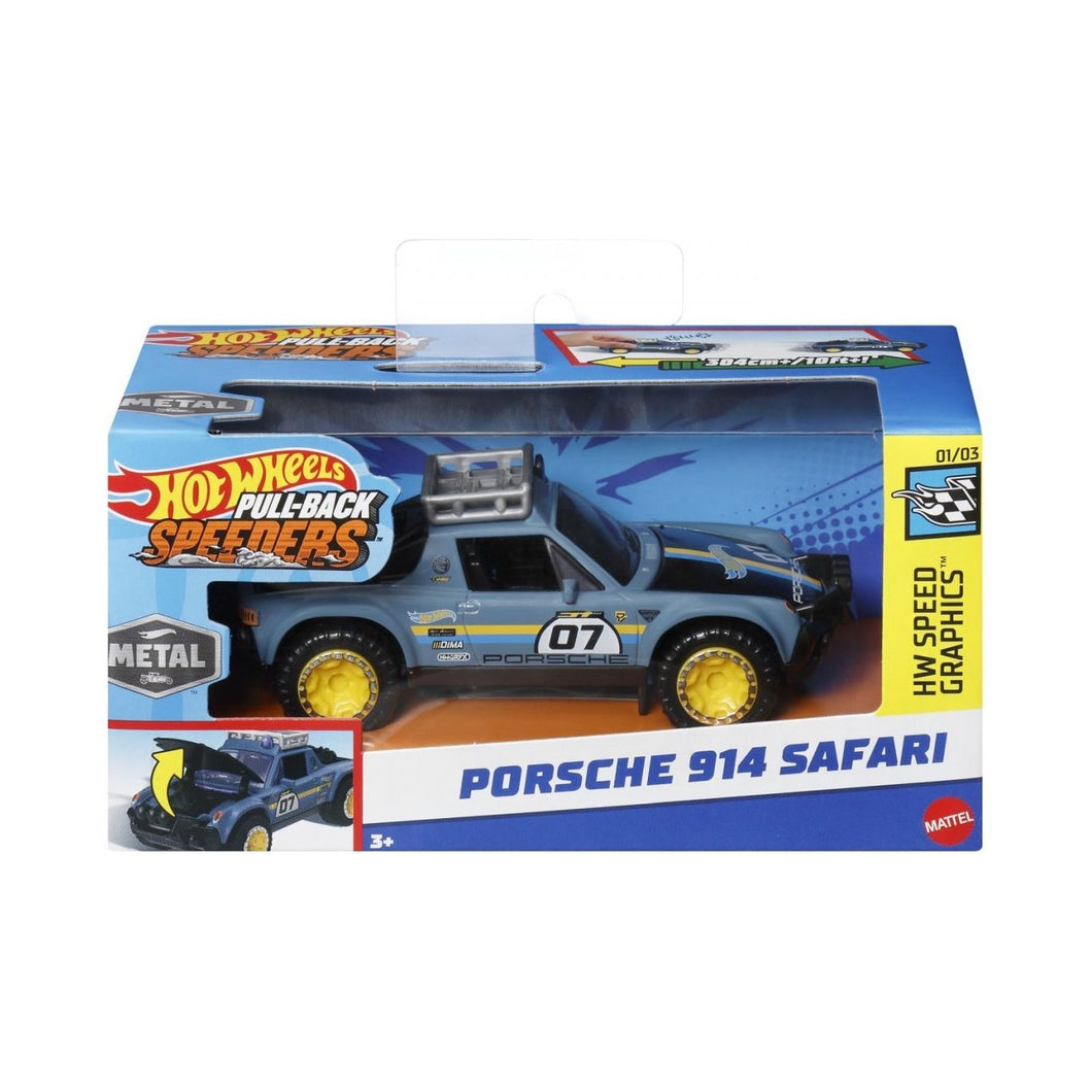 Hot Wheels Masinuta Metalica cu Sistem Pull Back Porsche 914 Safari