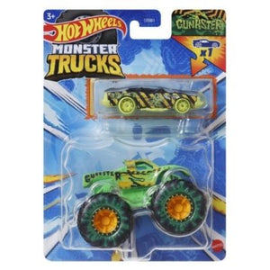 Hot Wheels Monster Truck si Masinuta Metalica Gunkster