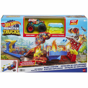 Hot Wheels Monster Trucks Set Blast Station