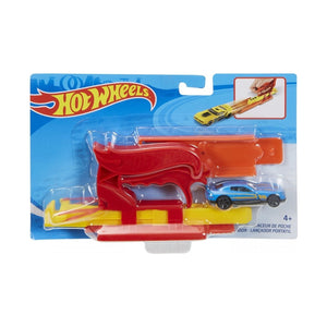 Hot Wheels Set Lansator Portabil Rosu si Masinuta